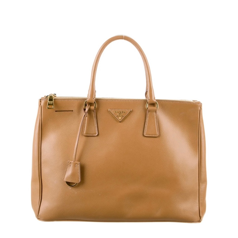 Prada Tan Leather Tote Bag - Picture 3 of 9
